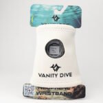 Neoprene Wristband White packaging vista frontal Imagen del packaging con la Neoprene Wristban White vista delantera