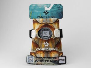 Imagen del packaging con la Neoprene Wristband Turtle Pro vista delantera