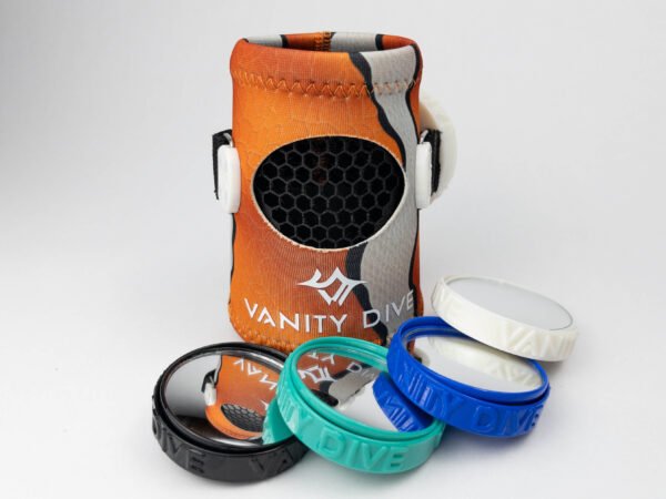 Imagen de la Neoprene Wristband Clownfish Pro vista delantera con accesorios personalizar