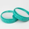 Fotografia del espejo de repuesto de la Neoprene Wristband Pro en color turquesa dos unidades vista semi cenital