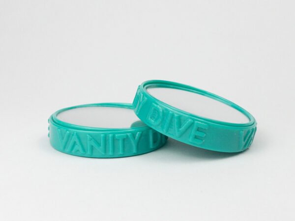 Fotografia del espejo de repuesto de la Neoprene Wristband Pro en color turquesa dos unidades vista frontal