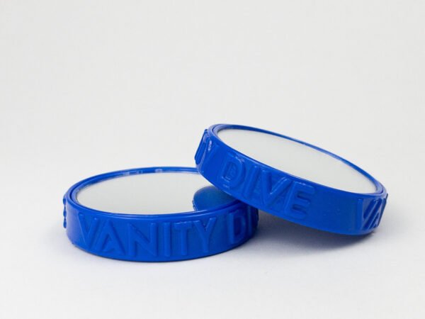 Fotografia del espejo de repuesto de la Neoprene Wristband Pro en color azul oscuro dos unidades vista frontal